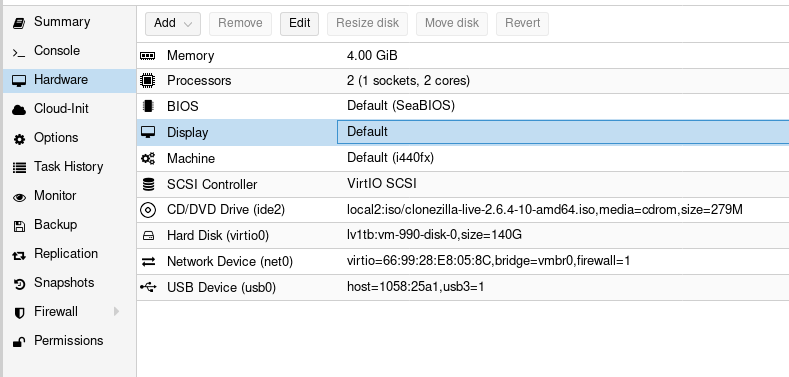 Proxmox Virtual Machine